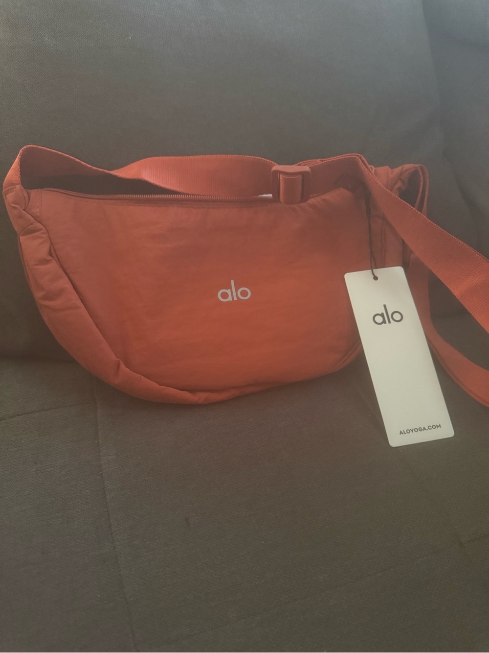 Yoga Rust Orange Crossbody Bag